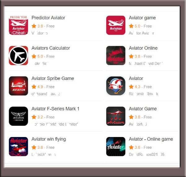 Find and download Aviator-related apps via Google Play