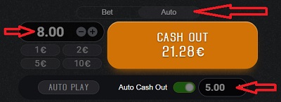 aviator Auto cash out