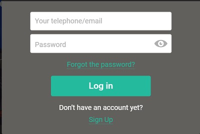Log in Pin Up